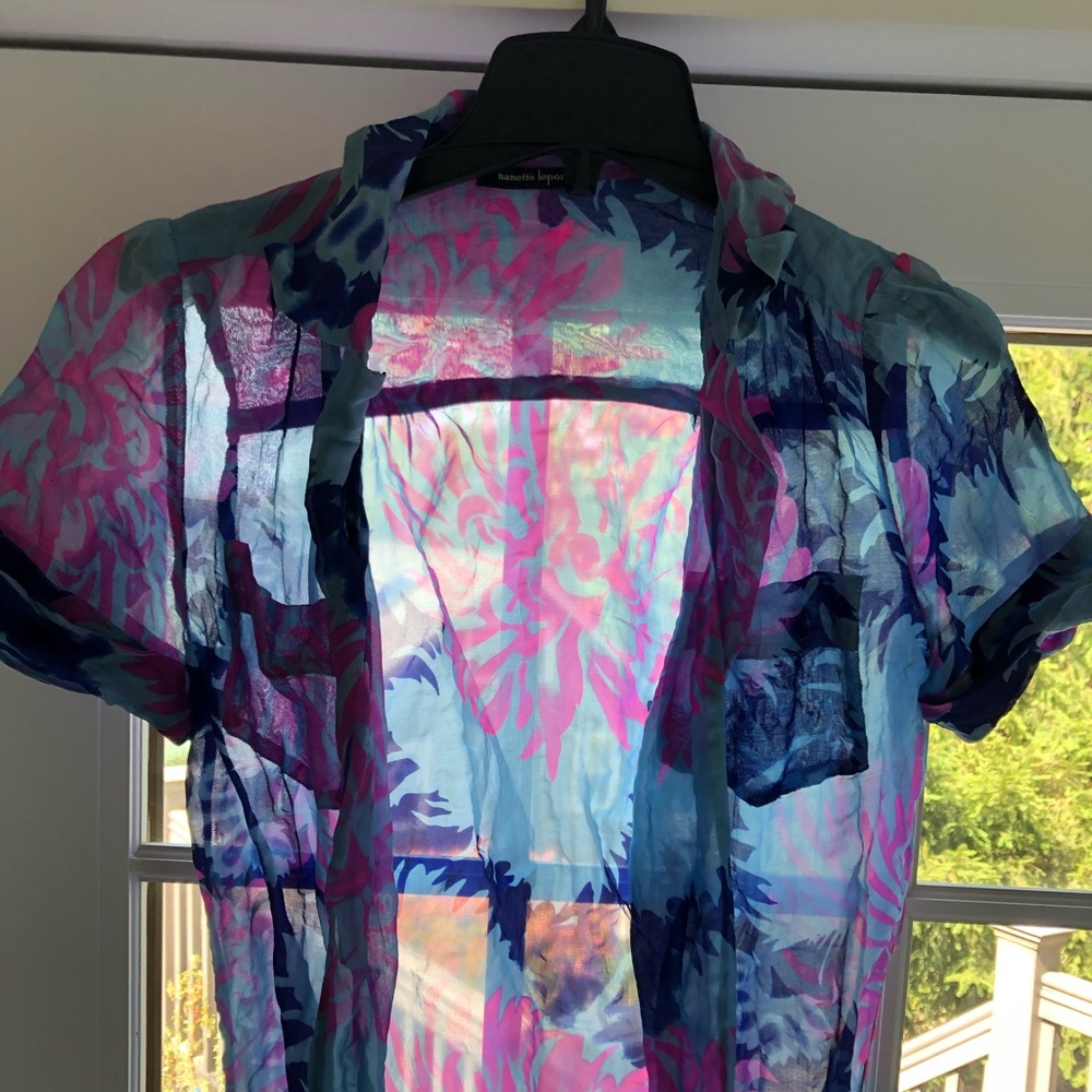 Nanette Lepore Sheer Blouse.